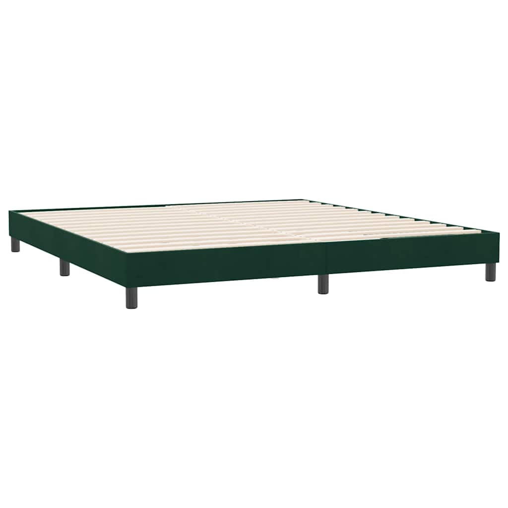Giroletto senza Materasso Verde Scuro 180x210 cm in Velluto