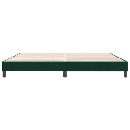 Giroletto senza Materasso Verde Scuro 180x210 cm in Velluto