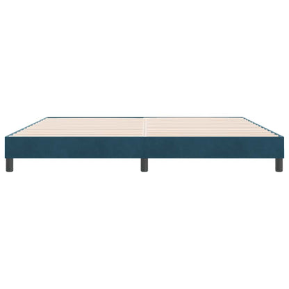 Giroletto senza Materasso Blu Scuro 180x210 cm in Velluto