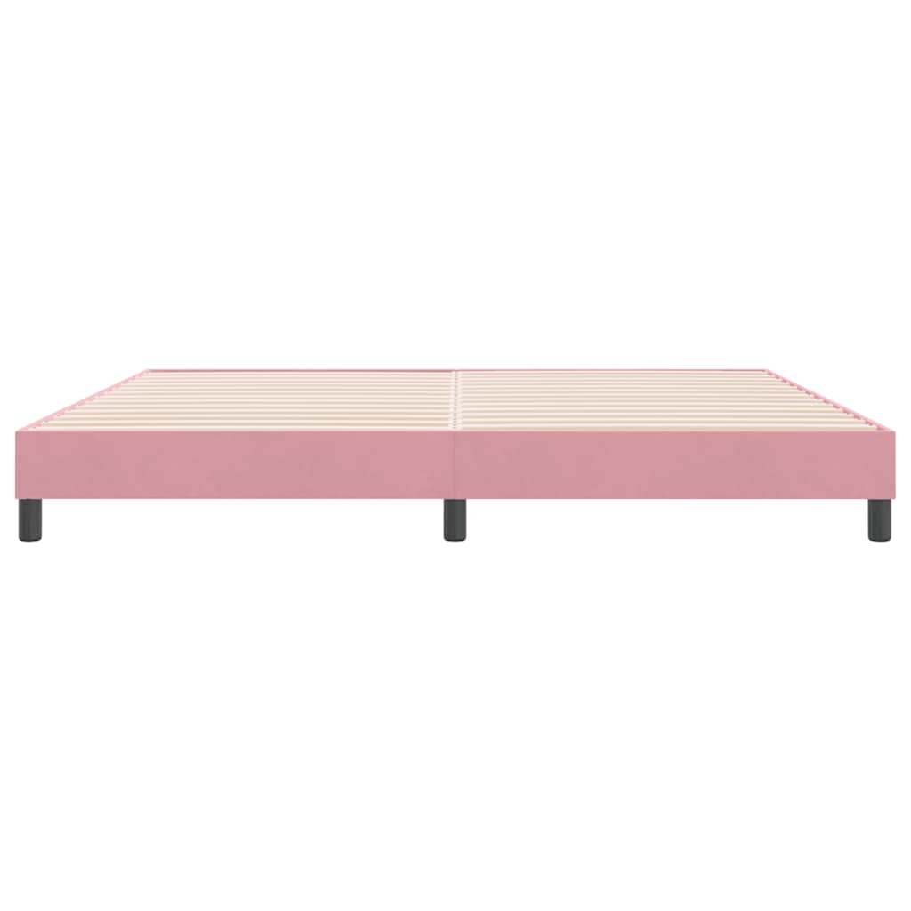 Giroletto senza Materasso Rosa 180x210 cm Velluto