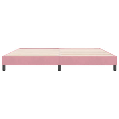 Giroletto senza Materasso Rosa 180x210 cm Velluto