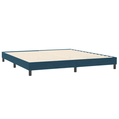 Giroletto senza Materasso Blu Scuro 200x210 cm in Velluto
