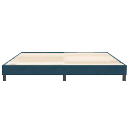 Giroletto senza Materasso Blu Scuro 200x210 cm in Velluto