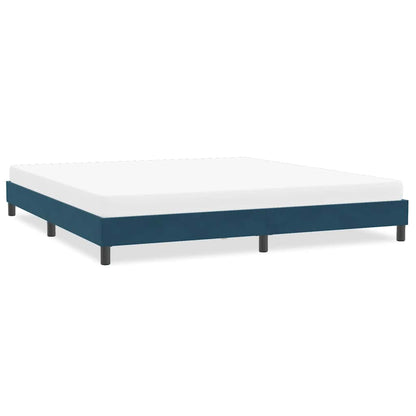 Giroletto senza Materasso Blu Scuro 200x210 cm in Velluto