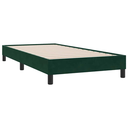 Giroletto senza Materasso Verde Scuro 80x220 cm in Velluto