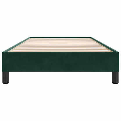 Giroletto senza Materasso Verde Scuro 80x220 cm in Velluto