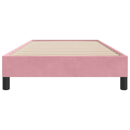 Giroletto senza Materasso Rosa 80x220 cm Velluto