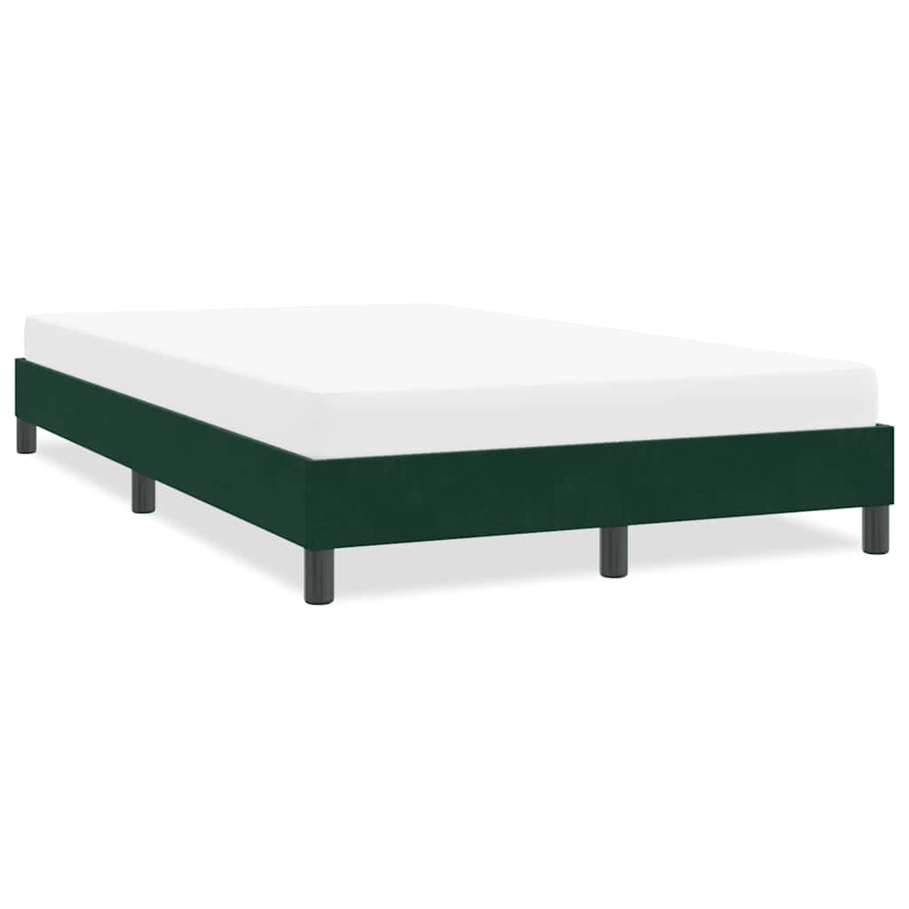 Giroletto senza Materasso Verde Scuro 120x220 cm Velluto