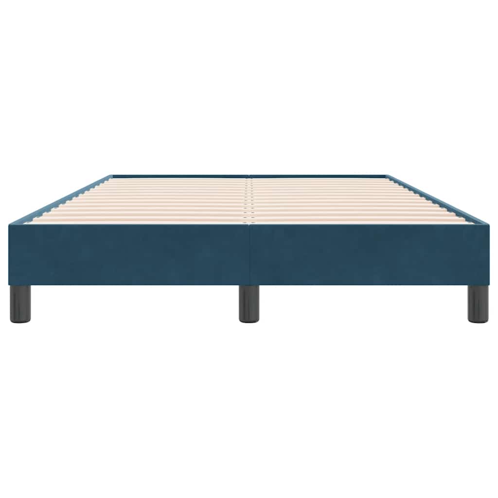 Giroletto senza Materasso Blu Scuro 120x220 cm in Velluto