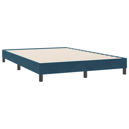 Giroletto senza Materasso Blu Scuro 160x220 cm in Velluto