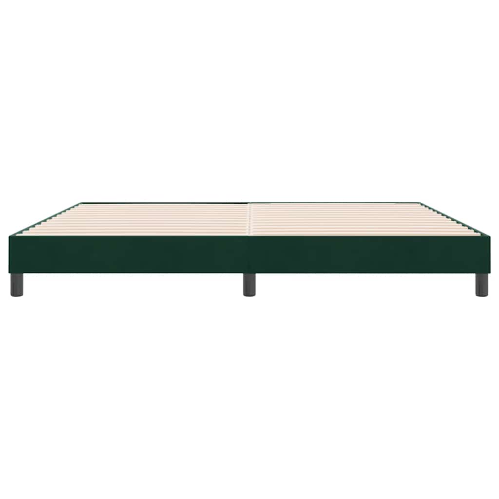 Giroletto senza Materasso Verde Scuro 180x220 cm in Velluto