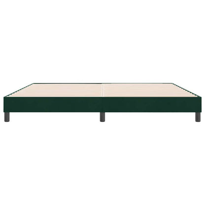 Giroletto senza Materasso Verde Scuro 180x220 cm in Velluto