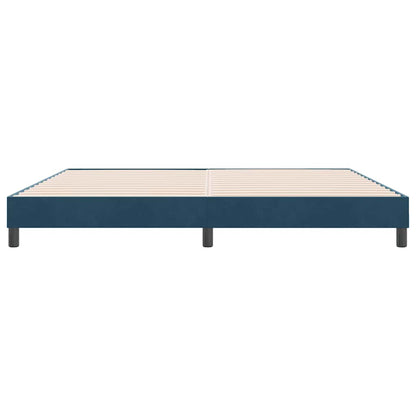 Giroletto senza Materasso Blu Scuro 180x220 cm in Velluto