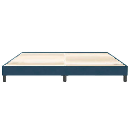 Giroletto senza Materasso Blu Scuro 200x220 cm in Velluto