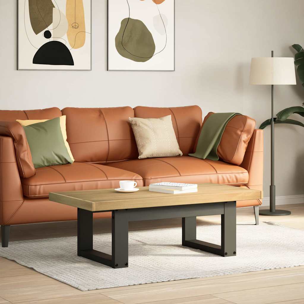 Tavolino NOAIN Gambe a Forma di U 120x60x40cm in Legno Massello