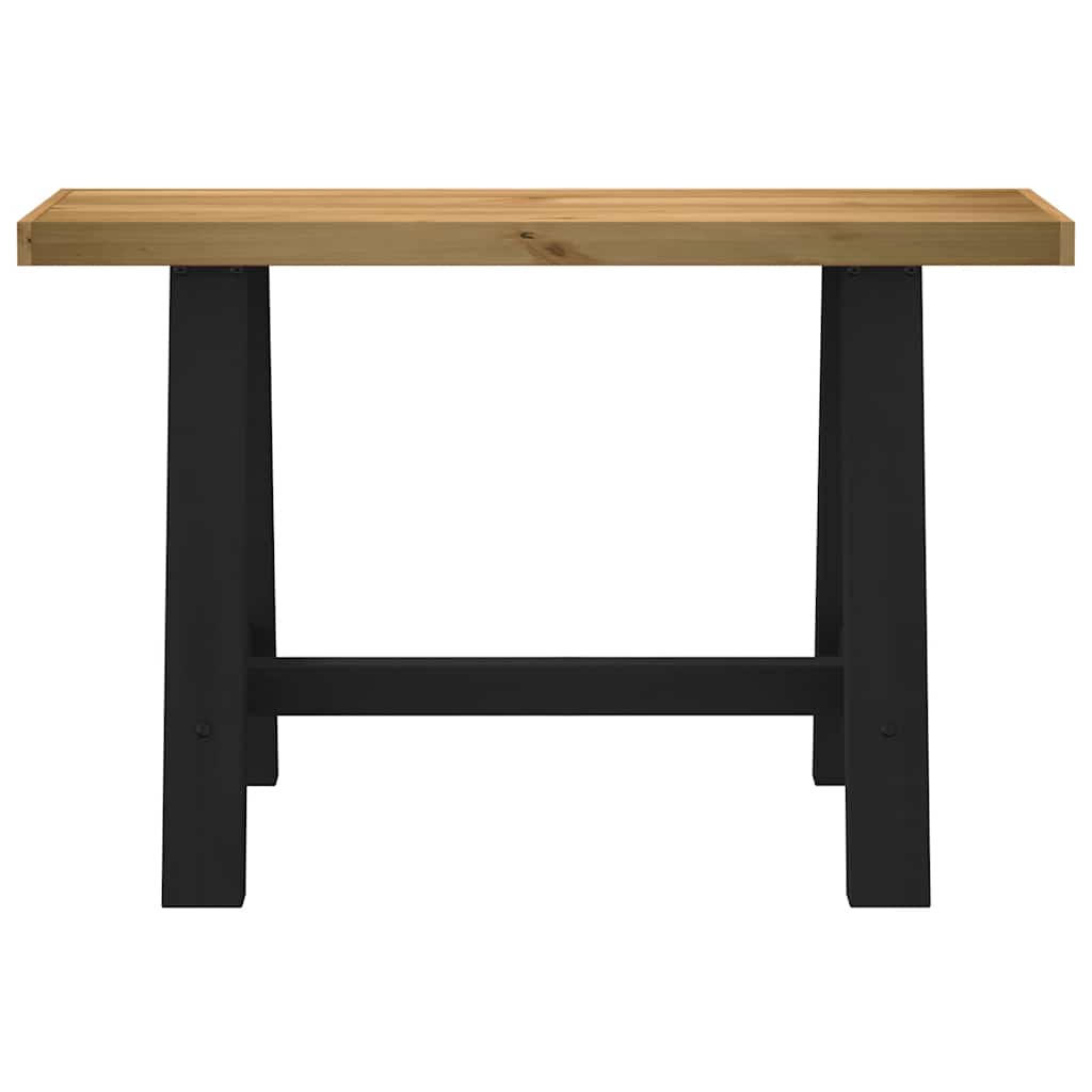 Tavolo Consolle NOAIN Gambe Forma A 120x30x75 cm Legno Massello