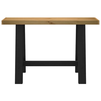 Tavolo Consolle NOAIN Gambe Forma A 120x30x75 cm Legno Massello