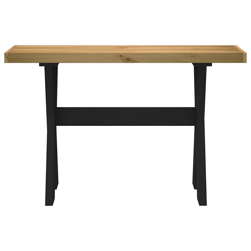 Tavolo Consolle NOAIN Gambe Forma X 120x30x75 cm Legno Massello