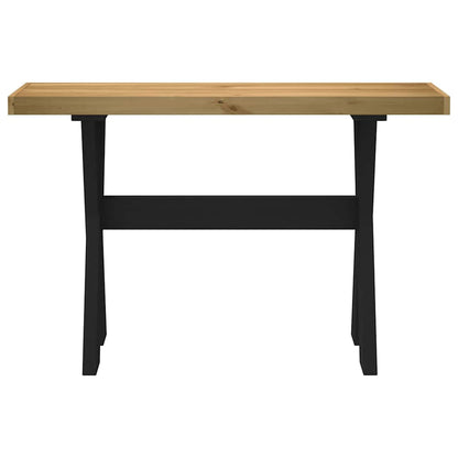 Tavolo Consolle NOAIN Gambe Forma X 120x30x75 cm Legno Massello