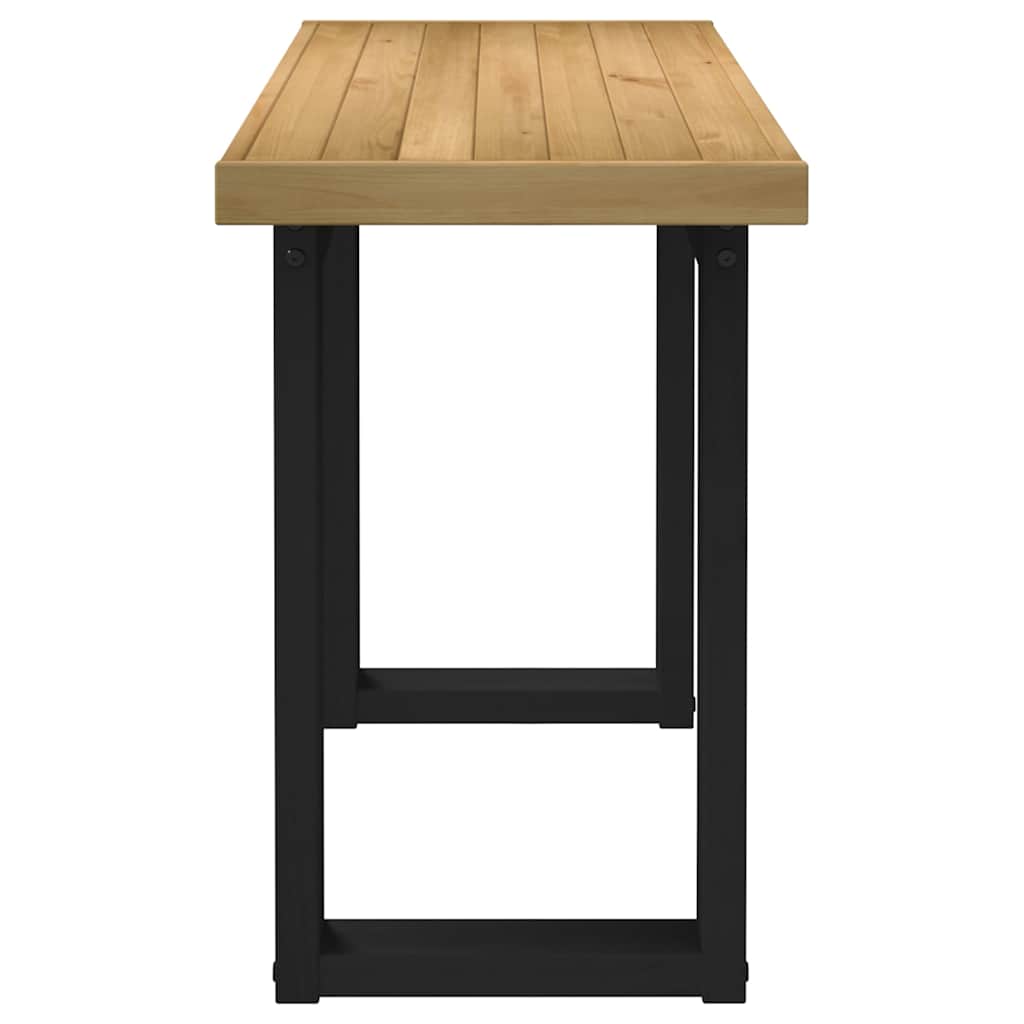Scrivania NOAIN Gambe a Forma di U 120x50x75 cm Legno Massello