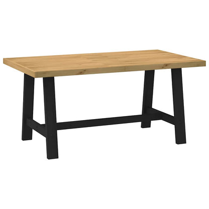 Tavolo Pranzo NOAIN Gambe a Forma A 160x90x75 cm Legno Massello