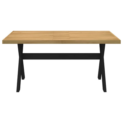 Tavolo Pranzo NOAIN Gambe a Forma X 160x90x75 cm Legno Massello