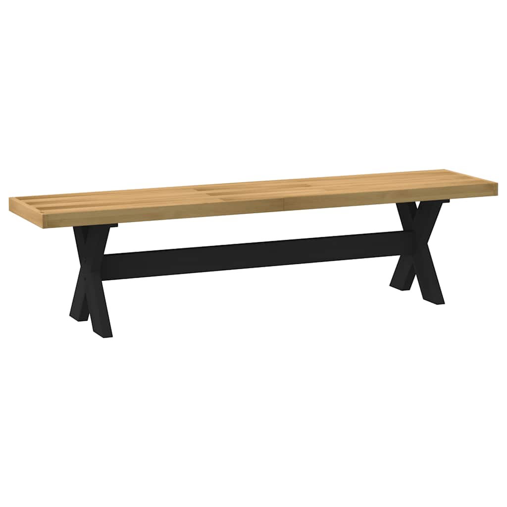 Panca Pranzo NOAIN Gambe a Forma X 180x40x45 cm Legno Massello