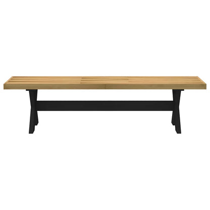 Panca Pranzo NOAIN Gambe a Forma X 180x40x45 cm Legno Massello