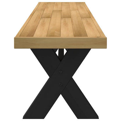 Panca Pranzo NOAIN Gambe a Forma X 180x40x45 cm Legno Massello