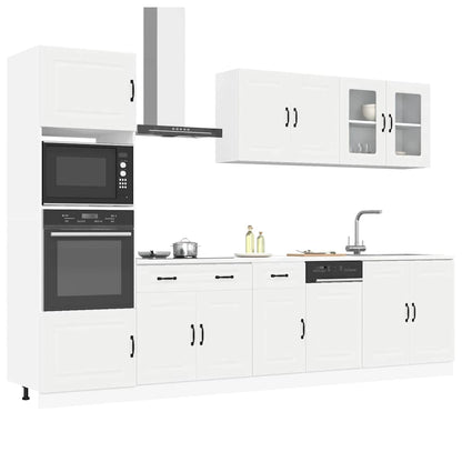 Set Mobili da Cucina 7 pz Porto Bianco Legno Multistrato