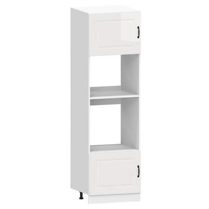 Set Mobili da Cucina 7 pz Kalmar Bianchi Lucido in Truciolato