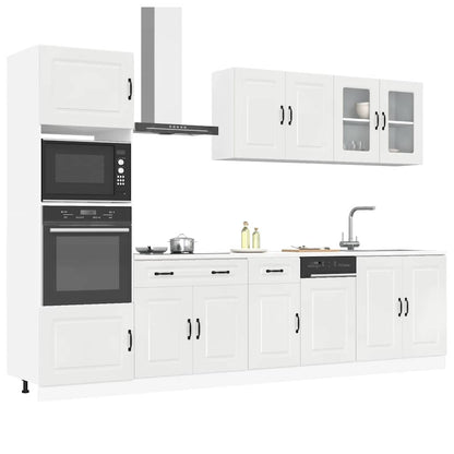 Set Mobili da Cucina 7 pz Porto Bianchi Lucido in Truciolato
