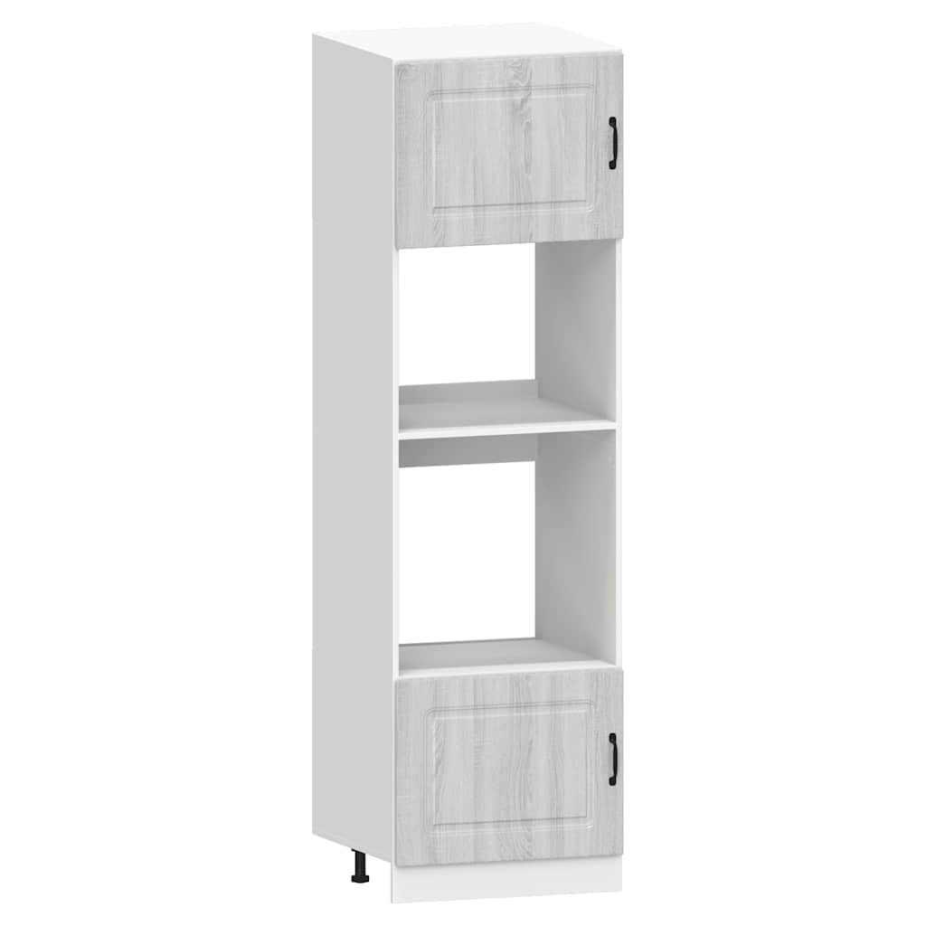 Set Mobili da Cucina 7 pz Kalmar Grigio Sonoma in Truciolato