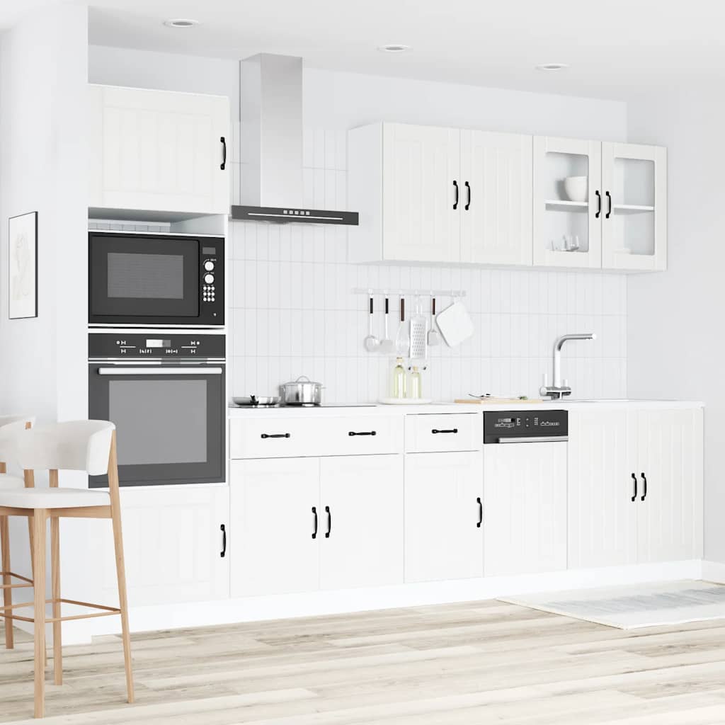 Set Mobili da Cucina 7 pz Kalmar Bianco Legno Multistrato