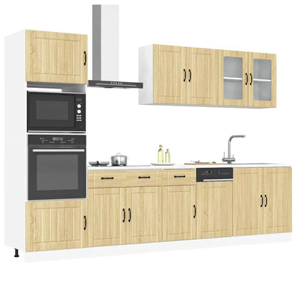 Set Mobili da Cucina 7 pz Lucca Rovere Sonoma in Truciolato