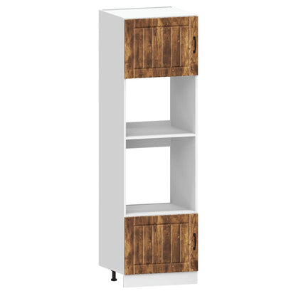 Set Mobili da Cucina 7 pz Lucca Rovere Fumo Legno Multistrato