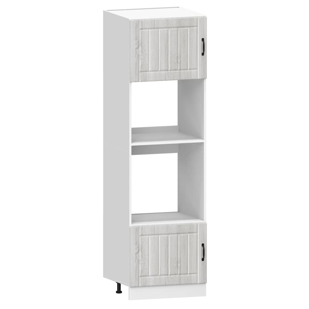Set Mobili da Cucina 7 pz Kalmar Grigio Sonoma in Truciolato