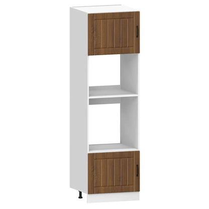 Set Mobili da Cucina 7 pz Lucca Rovere Marrone in Truciolato