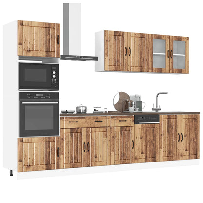 Set Mobili da Cucina 7 pz Porto Legno Vecchio in Truciolato