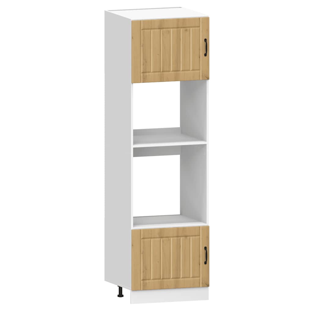 Set Mobili da Cucina 7 pz Kalmar Rovere Artigianale Truciolato