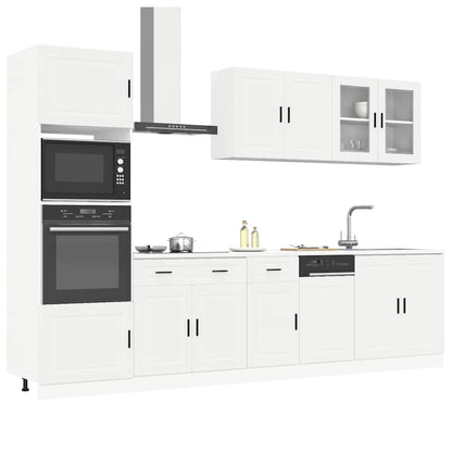 Set Mobili da Cucina 7 pz Porto Bianco Legno Multistrato