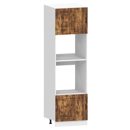Set Mobili da Cucina 7 pz Kalmar Rovere Fumo Legno Multistrato