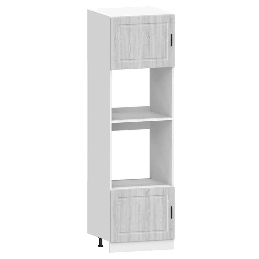 Set Mobili da Cucina 7 pz Kalmar Grigio Sonoma in Truciolato