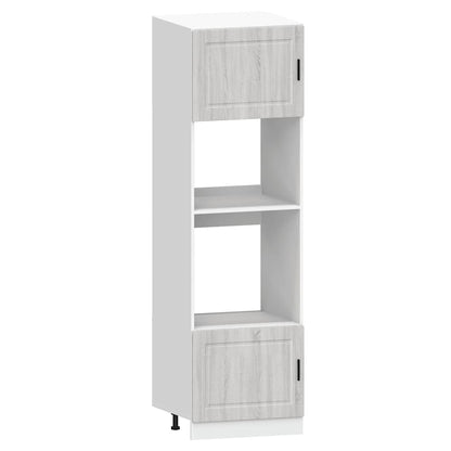 Set Mobili da Cucina 7 pz Kalmar Grigio Sonoma in Truciolato