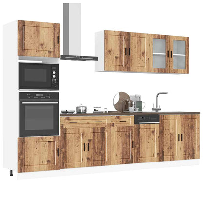 Set Mobili da Cucina 7 pz Porto Legno Vecchio in Truciolato