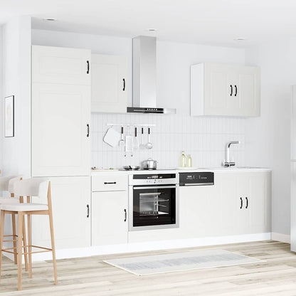Set Mobili da Cucina 7 pz Kalmar Bianco Legno Multistrato