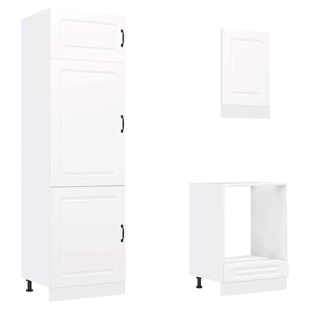 Set Mobili da Cucina 7 pz Kalmar Bianco Legno Multistrato