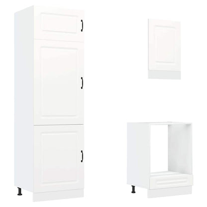 Set Mobili da Cucina 7 pz Kalmar Bianco Legno Multistrato