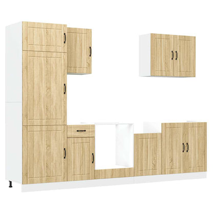 Set Mobili da Cucina 7 pz Lucca Rovere Sonoma in Truciolato