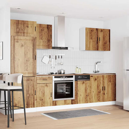 Set Mobili da Cucina 7 pz Porto Legno Vecchio in Truciolato